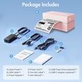 thumbnail image 2 of Bluetooth Thermal Shipping Label Printer: 4x6 Wireless Label Maker with Tape for Small Business - Compatible with iPhone, Android, Windows & Mac, Wid, 2 of 9