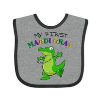 Inktastic My First Mardi Gras-alligator Boys or Girls Baby Bib