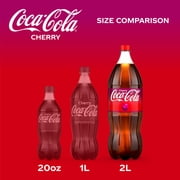 Coca-Cola Cherry Soda Pop Bottle, 2 Liters