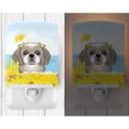 thumbnail image 2 of Caroline's Treasures BB2118CNL Gray Silver Shih Tzu Summer Beach Ceramic Night Light, 6x4x3", multicolor, 2 of 2