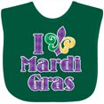 thumbnail image 3 of Inktastic I Love Mardi Gras Boys or Girls Baby Bib, 3 of 4