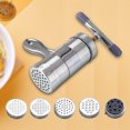thumbnail image 4 of Hand Wringing Noodle Machine, Stainless Steel Manual Press Pasta Machine Food Grade Washable  For Restaurant, 4 of 8