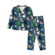 thumbnail image 1 of Balery Different Cats Christmas Conjunto de Pijama con Estampado para Mujer, Conjunto de Dos Piezas con Manga Larga, Ropa de Dormir Suave con Bolsillos, Pijamas Cómodos-XX-Large, 1 of 7