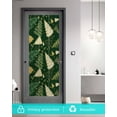 thumbnail image 6 of Christmas Tree Window Privacy Film Stained Glass Window Film Decorative Windows Cover Static Windows Cling for Glass Door Green Xmas Tree Winter Stickers for Bathroom 23.6"x59", 6 of 7