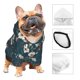 thumbnail image 3 of Fotbe Vintage Floral Sudadera con Estampado para Perros Pequeños – Suéter con Capucha para Mascotas, Tela Suave de Forro Polar con Bolsillo-Large, 3 of 7