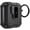 Black, variant on K-Lion for AirPods 2nd Generation & 1st Generation Cover Case with Secure Lock Clip, Shockproof Military Grade Protective Rugged Case Anti-Loss Full Body Protection Support Wireless Charging, Black