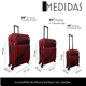 thumbnail image 2 of Juego 3 Maletas De Viaje Jony Tela Grande 28" Mediana 24" Chica 10" Ruedas 360 Y Candado Numerico, 2 of 5