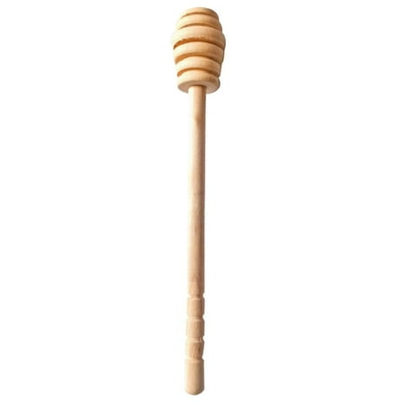 

FTjfrsbc Long Handle Wood Honey Dipper Stick Honey Mixer Spoon Kitchen Tool (1Pc)