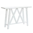 thumbnail image 6 of LuxenHome Farmhouse Engineered Wood Console Table in Distressed White, 6 of 9