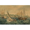thumbnail image 2 of Bennett, William James 24x17 White Modern Wood Framed Museum Art Print Titled - Quarantine, Staten Island 1833, 2 of 4