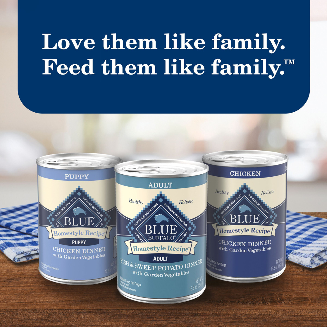 Blue Buffalo Homestyle Recipe Adult Wet Dog Food, Fish & Sweet Potato Dinner, 12.5-oz. Can