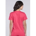 thumbnail image 4 of Cherokee Workwear Stretch Women Scrubs Top, V-Neck, WW630, M, Fruit Punch, 4 of 6