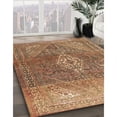 thumbnail image 2 of Ahgly Company Indoor Rectangle Traditional Saddle Brown Medallion Area Rugs, 5' x 8', 2 of 6