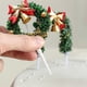 thumbnail image 5 of Mini árbol de Navidad LED con luces y adornos - Decoración de mesa de 5 pulgadas, árbol artificial rojo y verde para exhibición casera navideña, 5 of 6