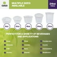 thumbnail image 6 of CIAO! 24OZ PP Injection Molded Soup-Deli Container with LLDPE Lid, Microwavable and BPA Free (240/240 combo pack), 6 of 10