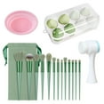 thumbnail image 3 of 13pcs Makeup Brushes Kit With Wood HandleEyeshadow Brush Makeup Sponge Set Beauty Tools With Storage Bag, 3 of 9