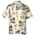thumbnail image 3 of Camisa hawaiana con estampado 3D para ciclismo, para hombre, con estampado de bicicleta, estilo Aloha, unisex, holgada, con solapa, deportiva, de manga corta, 3 of 5