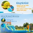 thumbnail image 6 of Adnoom Giant Inflatable Water Slide Park for Adults Big Kids 5+, 11in1 Outdoor Inflatable Pool Water Slide with 950w Blower, Backyard Bouncy Castle Large Splash Pool&Deep Pool, 6 of 13