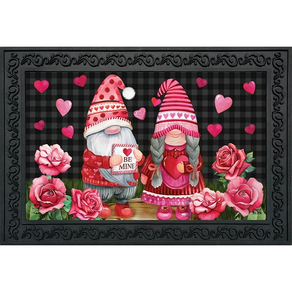 Briarwood Lane Valentine's Gnomes Humor Doormat