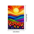 thumbnail image 4 of AMHNF Linen Garden Flag for Spring Summer Home Outdoor Garden Yard Door Decor 12x18 inch, 4 of 5