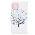 thumbnail image 3 of Funda tipo billetera para iPhone 12 Pro Funda con tapa de cuero PU para teléfono móvil con ranura para tarjeta KickstandSmall Tree, 3 of 5