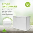thumbnail image 4 of Prime Line Packaging Large PB Twill White Paper Shopping Bags 50 Pack - 16x6x12, 4 of 9