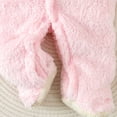 thumbnail image 4 of Gunia Toddler Boy Girl Hooded Pajamas Hooded Winter Romper Jumpsuit Flannel Snowsuit Bodysuit Onesie Clothes Set Pink 9-12 Months, 4 of 7