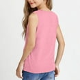 thumbnail image 4 of Tdoqot Girls Cotton Tank Tops- Casual Soft V-Neck Sleeveless Kids Summer Shirts Pink Size 14, 4 of 7