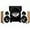 Lucky Bamboo, variant on Fluance Ai41 Powered 5" Stereo Bookshelf Speakers (Lucky Bamboo), DB10 10" Low Frequency Ported Front Firing Powered Subwoofer (Black Ash), 15 Feet RCA Ultimate Performance Collection Subwoofer Cable