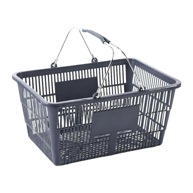 GROWTH TANK Panier d'Achats Ergonomique Portable Panier d'Épicerie pour Légumes Jouets Garde-Robe Gris