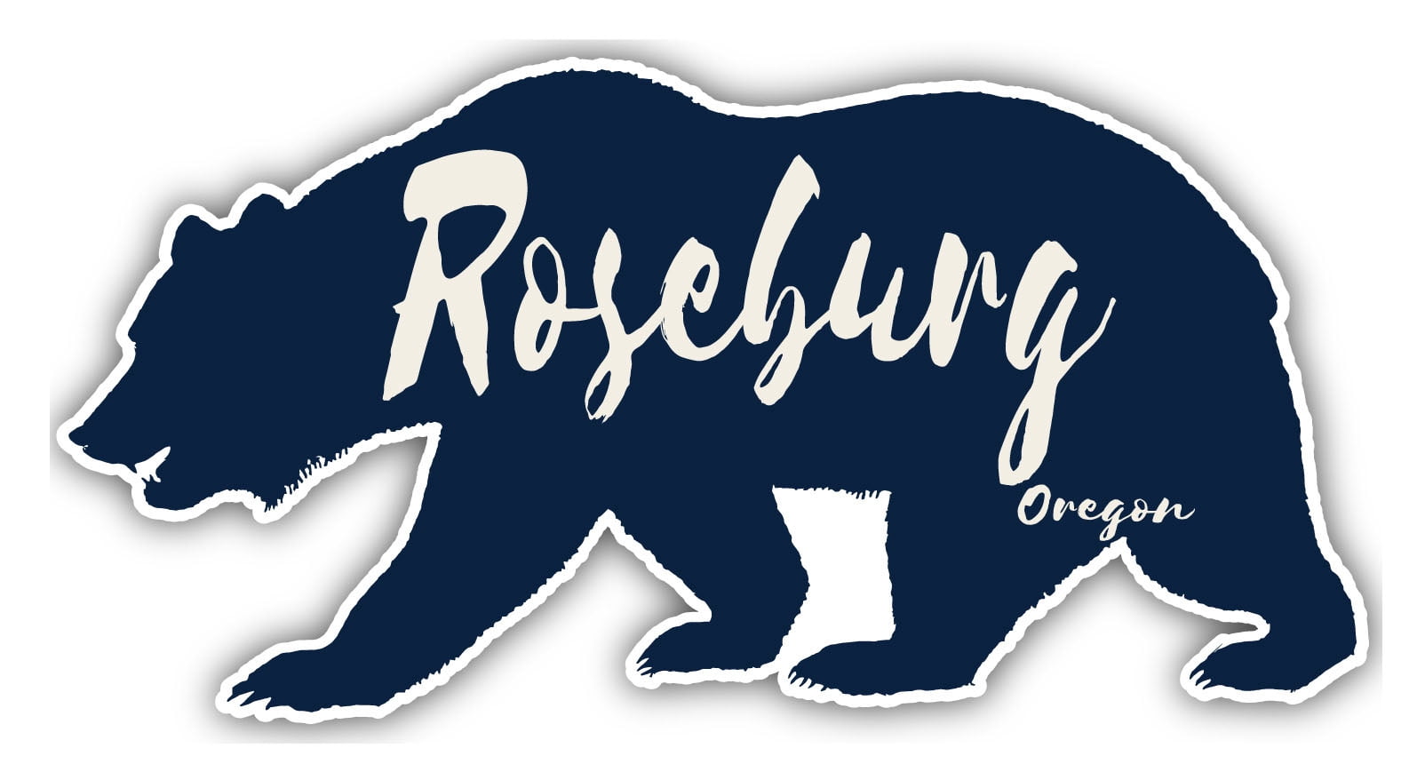 Roseburg Oregon Souvenir 4-Inch Vinyl Decal Sticker Bear Design -  Walmart.com