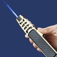 Halloween 2024 Brightfire Torch Windproof Straight Torch Blue Flame