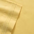 thumbnail image 2 of Madame Marie Contemporary Microfiber Bedroom Solid Color Bed Sheet Set Full - Yellow, 2 of 2