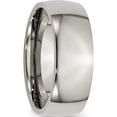 thumbnail image 4 of Titanium Polished 8mm Half Round Band (Size 10) Made In China tb2-10, 4 of 5
