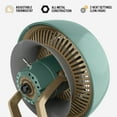 thumbnail image 2 of Vornado VHEAT Vintage Space Heater, Retro Metal Design, Green, 2 of 12