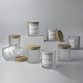 thumbnail image 2 of 10oz, 8 Pack Thickened Glass Candle Jars with Metal Lids, Candle Containers, Glass Vessels for Hand Making DIY Craft (8pcs Frosted), 2 of 8
