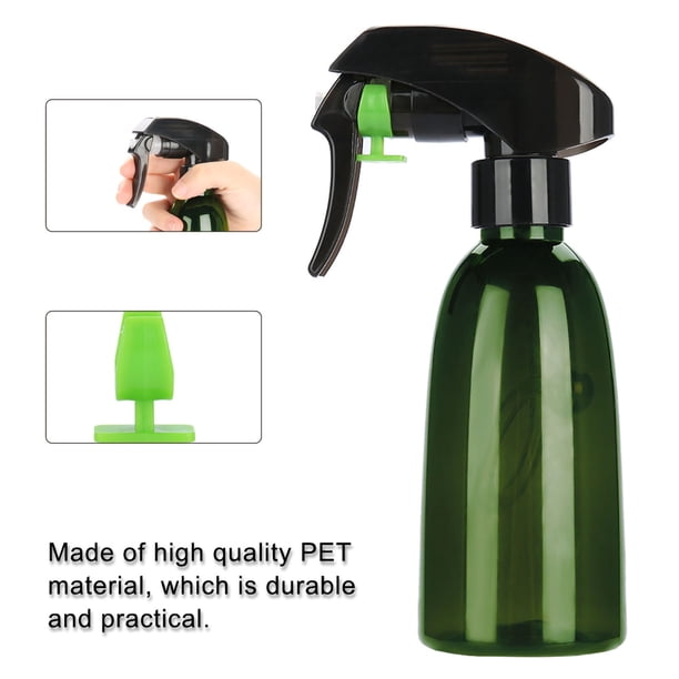 Botella rociadora de plástico rellenable para peluquería, pulverizador de agua, herramienta para peluquería (verde oscuro)