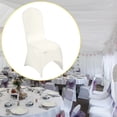 thumbnail image 2 of High End Hotel Wedding Banquet Venue Polyester Piece White Chair Cover Elastic Chair Cover, 2 of 6