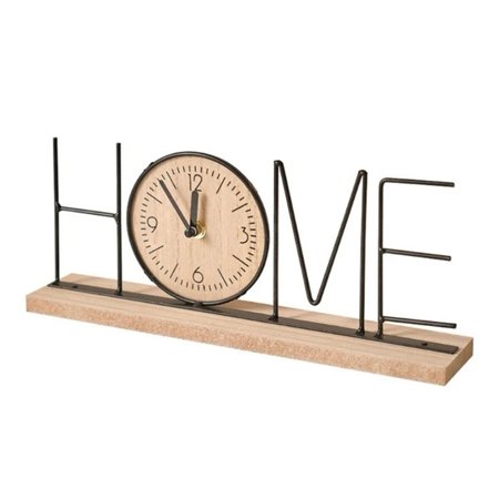 KDJ Vintage Clock Home Office Decor Wooden Letter Love Heart Statue Decoration - for Home Decor