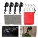thumbnail image 2 of Anclas carpas Asegurar ganchos fijación 4pcs succión con s-Hook múltiple para acampar baldosas vidrio automóvil, 2 of 9