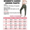 thumbnail image 6 of Women's Lightweight Hiking Cargo Pants Quick Dry Outdoor Joggers with Elastic Waist Button & Pockets M, 6 of 6