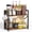 Rustic Brown-Large, variant on Spice-rack-organizer-shelf For Kitchen Counter  2 Tiers Coffee Bar Station Organizer Countertop Space Saving Desk Shelving Riser Unit (grey Medium)