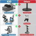 thumbnail image 4 of KDD Headphone Stand, Gaming Controller Holder, Desk Organizer Metal Headset Stand with Drawer Cable Organizer, 4 of 9