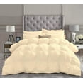 thumbnail image 2 of D.N.G. BEDDINGS 1 Piece Luxury Pinch Pleated Comforter Premium 800 Thread Count 100% Egyptian Cotton King/California King Size Solid Ivory Color, 2 of 3
