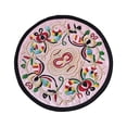 thumbnail image 1 of Cateissary Drinks Coasters Vintage Ethnic Teacup Mat Decoration Portable Table Embroidered Pad Pads Insulation for Friends Housewarming Mostrada Rosado, 1 of 6