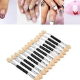 thumbnail image 1 of 12 x Double Ended Disposable Eye Shadow Sponge Applicators Make Brush-Supp P1R5, 1 of 6