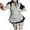 Black, variant on Pisexur Maid Cosplay Dress Sets Fashion Short Sleeve Bodycon Midi Dress Womens Cosplay Costume Outfit Halloween Christmas Dresses Apparel