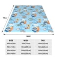 thumbnail image 3 of Fuzoiu Cute Animals Surfers Print Ultra-Soft Micro Fleece Blanket,All Seasons Flannel Throw, Lightweight Blanket for Bed, Sofa, Couch, Movie Night, Camping, and Travel-80"x60", 3 of 7