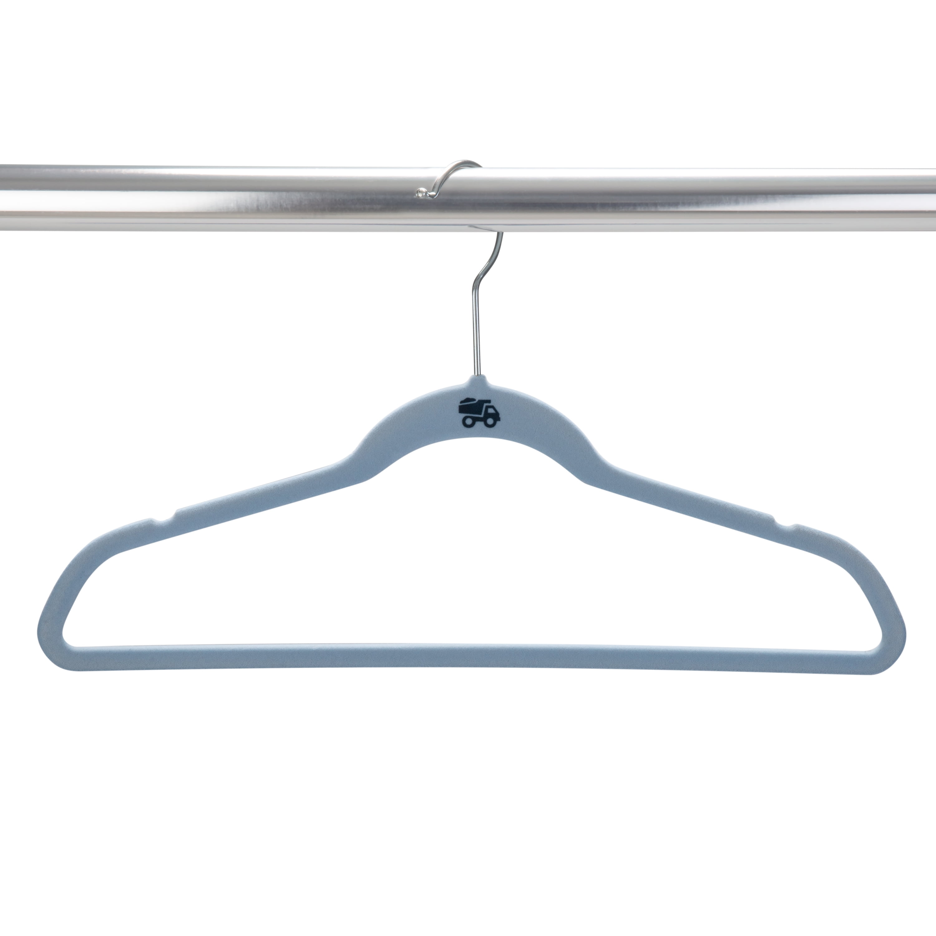 Simplify Kids 100 Pack Velvet Hangers in Light Blue