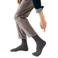 thumbnail image 4 of Hanerdun Men Crew Socks Business Socks, 6-Pack, Black/ Dark Gray, Size 6-10, 4 of 5
